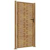vidaXL Portail de jardin 100x175 cm en acier Corten, design carr&eacute;