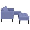 vidaXL Ensemble de Canap&eacute;s avec coussin 2 pcs Bleu denim Polyester