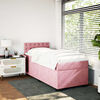 vidaXL Sommier &agrave; lattes de lit et matelas Rose 80x200 cm Velours