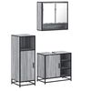 vidaXL Ensemble de meubles de salle de bain 3 pcs Sonoma gris