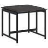 vidaXL Ensemble &agrave; manger de jardin avec coussins 17 pcs noir textil&egrave;ne