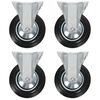vidaXL Roulettes fixes 4 pcs 160 mm