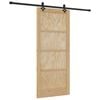 vidaXL Porte coulissante ORKDAL Marron 86 x 198,5 cm Pin massif