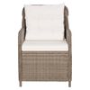 vidaXL Ensemble &agrave; manger de jardin 5 pcs Marron