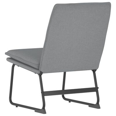 vidaXL Chaise longue Gris clair 52x75x76 cm Tissu