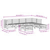 vidaXL Salon de jardin 7 pcs bois massif douglas