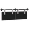 vidaXL T&ecirc;te de lit suspendue Gris nuage 150 x 55 x 5 cm tissu