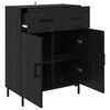 vidaXL Buffet Ch&ecirc;ne noir 69,5 x 34 x 90 cm Bois d'ing&eacute;nierie