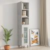 vidaXL Armoire murale Gris b&eacute;ton 34,5x32,5x90 cm Bois d'ing&eacute;nierie