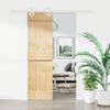 vidaXL Porte coulissante et kit de quincaillerie 70x210 cm pin massif