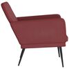 vidaXL Fauteuil Bordeaux 61x78x80 cm Similicuir