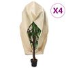 vidaXL Housses de protection pour plantes avec fermeture &eacute;clair 4 pcs