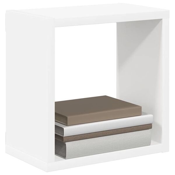 vidaXL &Eacute;tag&egrave;res cube murales 6 pcs Blanc 26x15x26 cm