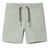 Short pour enfants avec cordon de serrage m&eacute;lange kaki clair 116