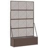 vidaXL Jardini&egrave;re Treillis Marron 105 x 30 x 170 cm M&eacute;tал