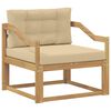vidaXL Sofa de milieu ext&eacute;rieur Polyester Blanc