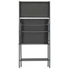 vidaXL Mobilier de salle &agrave; manger d'ext&eacute;rieur 9 pc Acier