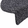 vidaXL Tapis d'escalier autocollants 20 pièces 56 x 17 x 3 cm Gris foncé Demi-rond