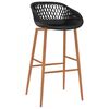 vidaXL Ensemble de bar 7 pcs Noir