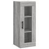 vidaXL Buffet haut Sonoma gris 34,5x34x180 cm Bois d'ing&eacute;nierie