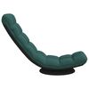 VidaXL Fauteuil de sol pivotant vert fonc&eacute; 70x51x79 cm tissu