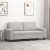 vidaXL Canap&eacute; &agrave; 2 places Gris clair 140 cm Tissu microfibre