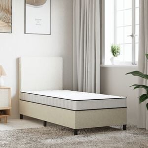 vidaXL Matelas en mousse pour Kids Moyennement doux 80 x 160 cm Blanc