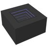 vidaXL Table basse avec LED noir 60x60x40 cm bois d'ing&eacute;nierie