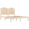 vidaXL Cadre de lit Bois de pin massif 140x200 cm