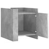 vidaXL Table de chevet gris b&eacute;ton 45x50x50 cm bois d&rsquo;ing&eacute;nierie