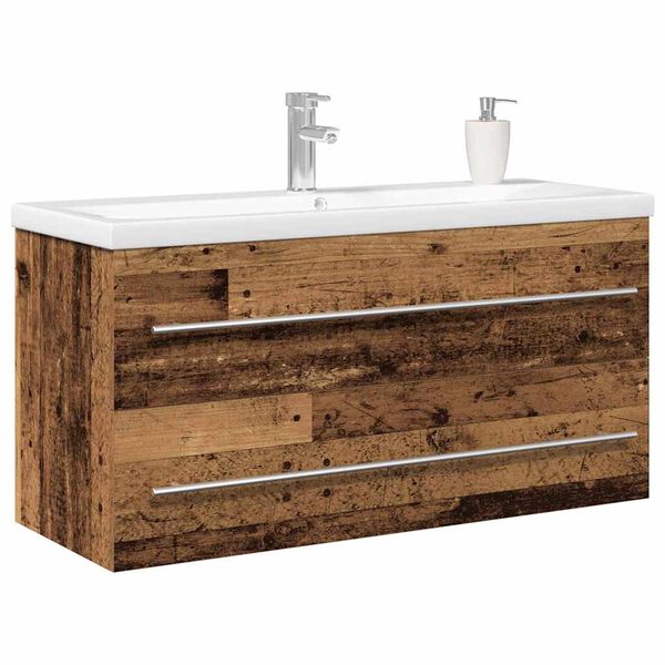 vidaXL Meuble de Lavabo de Salle de Bain 2 pcs 100 x 38,5 x 48 cm
