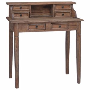 vidaXL Bureau d'&eacute;criture et tiroirs 90x50x101 cm bois massif d'acajou