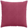 vidaXL Coussins de canap&eacute; 2 pcs Bordeaux 60 x 60 cm