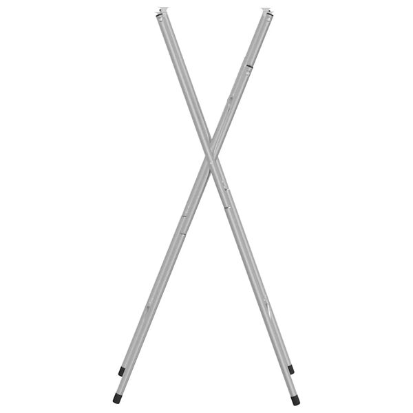 vidaXL Pieds de table de bar pliables Argenté 45x53x108 cm