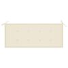 vidaXL Banc de jardin avec coussin 135 cm Bois d'acacia massif