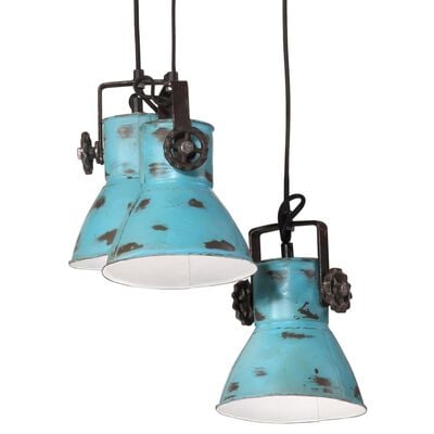 vidaXL Lampe suspendue 25 W bleu délavé 30x30x100 cm E27