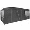 vidaXL Tente de f&ecirc;te Anthracite 600 x 400 x 266 cm Poly&eacute;thyl&egrave;ne