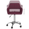 vidaXL Chaise pivotante de salle &agrave; manger Violet Tissu