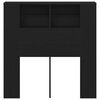 vidaXL Cabinet de T&ecirc;te de Lit Ch&ecirc;ne noir Bois d'ing&eacute;nierie