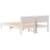 vidaXL Cadre de lit avec t&ecirc;te de lit Blanc 120 x 190 cm Pin massif