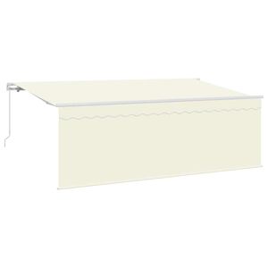 vidaXL Auvent r&eacute;tractable Cr&egrave;me 350 x 200 cm Polyester et Aluminium