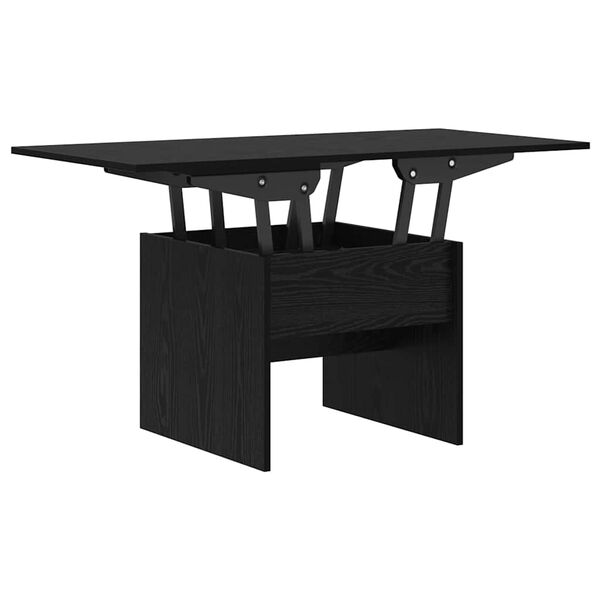 vidaXL Table basse Ch&ecirc;ne noir 55 x 54,5 x 45 cm Bois d'ing&eacute;nierie