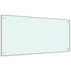 vidaXL Dosseret de cuisine couleur Lait 120x60 cm Verre tremp&eacute;