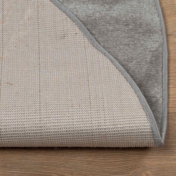 vidaXL Tapis de surface Rond Gris &Oslash; 160 CM