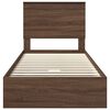 vidaXL Lit de Rangement Ch&ecirc;ne brun 75 x 190 cm Bois d'ing&eacute;nierie