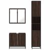 vidaXL Ensemble de meubles de salle de bain 3 pcs Chêne marron