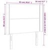 vidaXL T&ecirc;te de lit &agrave; LED Rose 93x16x118/128 cm Velours