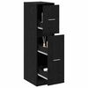vidaXL Cabinet de Pharmacie Ch&ecirc;ne noir 30 x 41 x 118 cm