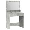 vidaXL Table de Toilette Gris b&eacute;ton 78,5 x 41 x 135 cm