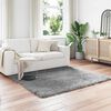 vidaXL Tapis en fausse Tafalla Gris 120 x 120 cm Polyester
